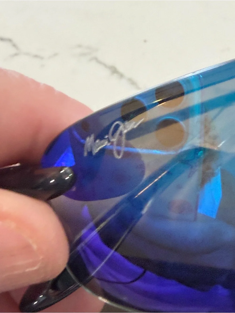 NWTMaui Jim Blue Mirrored MJ SPORT Rimless Sunglasses